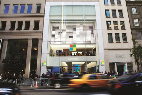 Microsoft's new store on Fifth Avenue